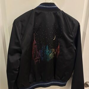 coach nyc skyline bomber jacket